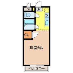 クラウン西の浜の物件間取画像